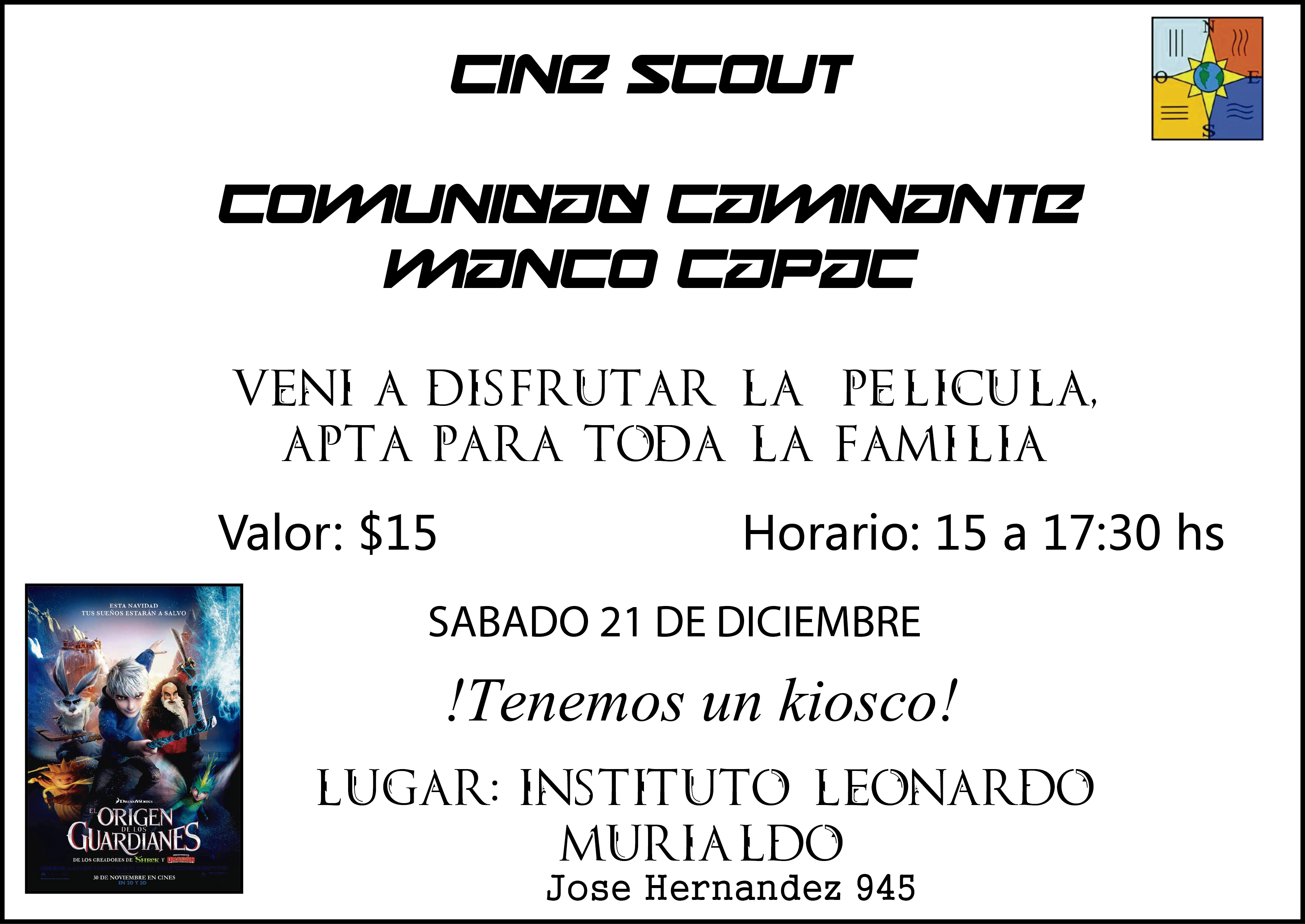 Cine Scout Comunidad de Caminantes - Grupo Scout San Leonardo Murialdo